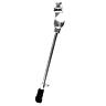 BEQUILLE VELO LATERALE AVEC PLAQUE NEWTON 20-28" REGLABLE ALU ARGENT