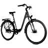 VELO MUSCULAIRE CITY BIKE 28 LEADER FOX ESCALANTE 2025 MIXTE VERT BRILANT NEXUS 8V COURROIE (18'' - H45,7CM - TAILLE M - POUR ADULTE DE 170CM à 178CM)