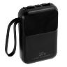 BATTERIE EXTERNE POWER BANK 10000 MAH 5V-2,1A NOIR COMPATIBLE IPHONE (RACCORD LIGHTNING, USB TYPE-C, MICRO USB, USB) (CERTIFIE EN - ROHS)  -P2R-
