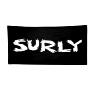 SURLY LOGO BANNER, 180X90CM, WITH EXELETS, BLACK