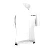 MAILLOT GIST HOMME PODIUM MANCHES COURTES ZIP TOTAL BLANC  L    -5359