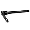 AXE TRAVERSANT - BLOCAGE TYPE RAPIDE ROUE AVANT FILETAGE M12X1.5MM POUR 12X100 NOIR POUR SHIMANO (121.5MM HORS BUTEE DONT FILETAGE 13,5MM)  -NEWTON-