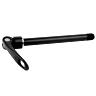 AXE TRAVERSANT - BLOCAGE TYPE RAPIDE ROUE AVANT FILETAGE M12X1.5MM POUR 12X100 NOIR POUR SRAM (121.5MM HORS BUTEE DONT FILETAGE 16MM)  -NEWTON-