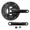 PEDALIER ROUTE P2R 8-9V. ALU NOIR 170MM 50-39-30 (BOITIER 116MM) PLATEAUX DEMONTABLES