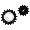 GALET DERAILLEUR AOPW TRIPEAK 13-18 DENTS CERAMIQUE 12X1-11X2V. SHIMANO DEORE XT 8100-8130 SLX 7120-7100 GRX 822 OR (JEU DE 2) (GARANTIE 4 ANS)