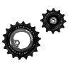 GALET DERAILLEUR AOPW TRIPEAK 12-18 DENTS CERAMIQUE 11X2V. SHIMANO ULTEGRA R8000GS - 105 R7000GS BLEU FONCE (JEU DE 2) (GARANTIE 4 ANS)