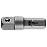 ADAPTATEUR-PORTE DOUILLE WERA 870-1 ELEMENT-TIGE DE LIAISON-CONNEXION 1-4 AVEC BILLE POUR DOUILLE A CARRE L 25 MM (VENDU A L'UNITE)  -MARQUE ALLEMANDE POUR LES ATELIERS-