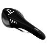 SELLE NEWTON ROUTE-VTT ARIO NOIR DECO BLANC-GRIS 285X136MM RAIL CROMOLY GRIS