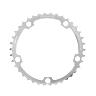 PLATEAU ROUTE 5BRA D.130 MICHE 38DTS INTERIEUR TYPE SHIMANO ARGENT 9-10V.