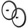 ROUES ROUTE DISQUE 700 MICHE SWR EVO 40 CENTER LOCK CARBONE NOIR CASSETTE SHIMANO HG 12V AXE TRAVERSANT 12-100 ET 12-142 (PAIRE) - TUBELESS READY