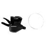 MANETTE VTT SUNRACE DROITE DUAL LEVER DLUX51 PUSH PUSH U-SERIES 11V. AVEC AFFICHEUR VITESSE - COMPATIBLE SHIMANO CUES, LINKGLIDE