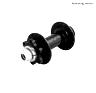 PAUL COMPONENT FIXED WORD THRU AXLE SINGLE SPEED DISC 6-BOLT HUB REAR, 142X12MM, 32 H.