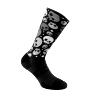 CHAUSSETTES-SOCQUETTES ETE GIST RANGE NOIR SKULL NOIR ET DESIGN MUTICOLOR 38-42 ECOLOGIQUE - HAUTEUR 22 CM   (PAIRE)  -5868