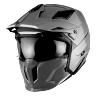 CASQUE TRIAL MT STREETFIGHTER SV UNI GRIS BRILLANT XXL (2XL)  SIMPLE ECRAN TRANSPARENT TRANSFORMABLE AVEC MENTONNIERE AMOVIBLE (LIVRE AVEC UN ECRAN SUPPLEMENTAIRE DARK) (ECE 22.06)