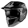 CASQUE TRIAL MT STREETFIGHTER SV S TOTEM B4 GRIS-ORANGE MAT   S  SIMPLE ECRAN TRANSPARENT TRANSFORMABLE AVEC MENTONNIERE AMOVIBLE (LIVRE AVEC UN ECRAN SUPPLEMENTAIRE DARK) (ECE 22.06)