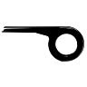 PARE-CARTER CHAINE PISTOLET HEBIE NOIR PLATEAU 44-48D. (VENDU A L UNITE)  - AJOUTER FIXATION REF 178275 ET EN OPTION REF 178274-