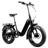 VELO ELECTRIQUE-VAE PLIANT FAT BIKE 20 LEADER FOX CODY MIXTE NOIR 7V MOTEUR ROUE AR BAFANG 36V 80NM BATTERIE 16AH