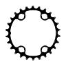 PLATEAU VTT 4BRA D.80 POUR SHIMANO SLX M7100 DOUBLE 26DTS INTERIEUR ORIGINE 12V.
