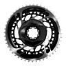 PLATEAU ROUTE DIRECT MOUNT POUR SRAM ORIGINE 50-37DTS INTERIEUR+EXTERIEUR RED 2X12V. ALU NOIR