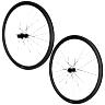 ROUES ROUTE DISQUE 700 DT SWISS PRC1800 CARBONE CENTERLOCK AXE TRAVERSANT 12-100 ET 12-142MM CASSETTE SHIMANO 10-11-12V NOIR (HAUTEUR JANTE 35MM) (VENDU A LA PAIRE)