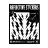 AUTOCOLLANT-STICKER REFLECHISSANT POUR VELO, CASQUE MODELE ECLAIR NOIR (PLANCHE)  -REFLECTIVE BERLIN-