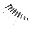 TOURNEVIS WERA 9527 BALL GRIP CRUCIFORME (PHILLIPS), TORX ET PLAT AVEC AGRIPPE VIS NOIR-VERT (SET 9 PIECES)  -MARQUE ALLEMANDE POUR LES ATELIERS-