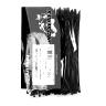COLLIER DE SERRAGE NYLON TYPE RILSAN ARTEIN 2,6X200 MM NOIR (VENDU PAR 100)  -PRO SERIES-