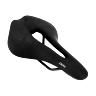 SELLE NEWTON ROUTE-GRAVEL NOIR MAD SAD3 AVEC TROU CENTRAL 258X157MM RAIL ACIER NOIR