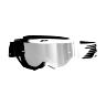 MASQUE-LUNETTES CROSS PROGRIP 3300 FL VISION MULTILAYERED NOIR-BLANC ECRAN MIROIR ARGENT ANTI-RAYURES-ANTI U.V.-ANTI-BUEE (HOMOLOGUE CE-EN-N° AC-96025 REV.2)