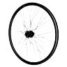 ROUE GRAVEL - ROUTE DISQUE BLOCAGE 700 PULSE 19 ARRIERE MOYEU SHIMANO DEORE M475 DISQUE 6 TROUS NOIR CASSETTE 11-10-9V TUBELESS READY JANTE 19C 32 RAYONS NOIR