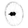 ROUE CITY PATIN 16" X 1.75 ARRIERE JANTE ALU MOYEU ACIER NOIR 100 MM AXE PLEIN ROUE LIBRE 1V (ETRTO 305X20)