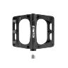 PEDALE VTT PLATEFORME DESCENTE - BMX SWITCH FREERIDE ALU CNC BLEU FILETAGE 9-16 AVEC PICOTS (PAIRE) 100X90MM