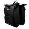 SACOCHE ARRIERE VELO DOUBLE HAPO.G ROLL-TOP 2X25L BLEU (61X33X16CM) - FIXATION SANGLES REGLABLES ET VELCROS SUR PORTE BAGAGE