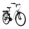 VELO ELECTRIQUE-VAE CITY 26 LEADER FOX LATONA MIXTE BLANC 7V MOTEUR ROUE AR BAFANG 36V 45NM BATTERIE 15AH (16,5'' - H43CM - TAILLE S - POUR ADULTE DE 158CM à 168CM)