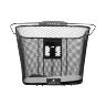 PANIER AVANT ACIER NID ABEILLE HAPO.G NOIR  (33X26X25 CM)  -VENDU AVEC FIXATION DMTS VAE - E-BIKE (LARGEUR INTERIEURE FIXATION POUR VAE - 8CM)