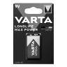 PILE 6LR61  9V  VARTA ALCALINE LONGLIFE MAX POWER (VENDU A L'UNITE)