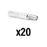 PROLONGATEUR-EXTENSION DE VALVE CLAPET ANTI RETOUR COMPATIBLE TROTTINETTE DIAM 8 MM LONGUEUR 33 MM (VENDU PAR 20)