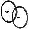 ROUES ROUTE PATIN BLOCAGE 700 MICHE RE.ACT 38 CARBONE NOIR CASSETTE SHIMANO SH 12-11-10V HAUTEUR-PROFIL 38 MM (PAIRE) - TUBELESS READY