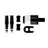 ADAPTATEUR VALVE DE PNEU TUBELESS PRESTA-SV SCHWALBE CLIK VALVE OBUS DEMONTABLE + ADAPTATEUR TETE DE POMPE (VENDU A LA PAIRE SUR CARTE)