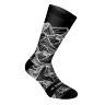 CHAUSSETTES-SOCQUETTES ETE GIST TRENDY NOIR ALTITUDE 38-42 ECOLOGIQUE - HAUTEUR 20CM   (PAIRE)  -5863