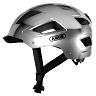 CASQUE VELO ADULTE ABUS URBAIN HYBAN 2.0 CHROME ECLAIRAGE INTEGRE TAILLE  M (52-58CM) REGLAGE MOLETTE