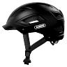 CASQUE VELO ADULTE ABUS URBAIN HYBAN 2.0 VELOURS NOIR ECLAIRAGE INTEGRE TAILLE  M (52-58CM) REGLAGE MOLETTE