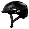 CASQUE VELO ADULTE ABUS URBAIN HYBAN 2.0 VELOURS NOIR ECLAIRAGE INTEGRE TAILLE XL (58-63CM) REGLAGE MOLETTE