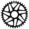 PLATEAU VTT DIRECT MOUNT POUR SHIMANO FC-M6100-M6120-M6130-FC-M7100-M7120-M7130-FC-M8100-M8120-M8130 STRONGLIGHT MONO ALU NOIR 36DTS - EPAISSEUR 3MM 12V.