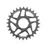 PLATEAU VTT DIRECT MOUNT BOOST POUR SHIMANO FC-M9100-M9120-M9130 STRONGLIGHT MONO ALU HT3 GRIS 28DTS - 12V.