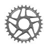 PLATEAU VTT DIRECT MOUNT BOOST POUR SHIMANO FC-M9100-M9120-M9130 STRONGLIGHT MONO ALU HT3 GRIS 30DTS - 12V.
