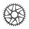 PLATEAU VTT DIRECT MOUNT BOOST POUR SHIMANO FC-M9100-M9120-M9130 STRONGLIGHT MONO ALU HT3 GRIS 34DTS - 12V.