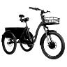 TRICYCLE ELECTRIQUE-VAE CITY LEADER FOX 24" CURTIS 2025 MIXTE BORDEAUX BRILLANT 8V SHIMANO NEXUS MOTEUR ROUE AV BAFANG 36V 45NM BATTERIE 16,7AH (LARGEUR HORS TOUT 75CM)