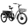 TRICYCLE ELECTRIQUE-VAE CITY LEADER FOX 24" LOVELO 2025 MIXTE GRIS MAT 3V SHIMANO NEXUS MOTEUR ROUE AV BAFANG 36V 45NM BATTERIE 16,7AH (AVEC DIFFERENTIEL)