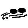 RUBAN DE GUIDON - CINTRE BTP PERFORMANCE PRO NOIR MOTIFS SYMETRIQUES NOIR BRILLANT AVEC BOUCHONS (CONFORTABLE EPAISSEUR 3MM)